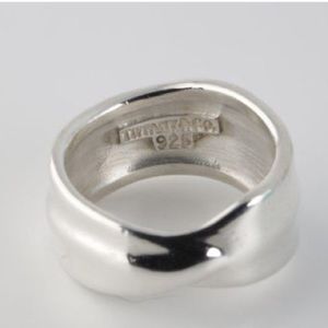 Tiffany & Co sterling silver RARE overlap ring